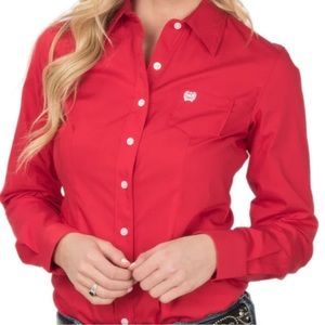 Brand new Red women’s cinch shirt size medium